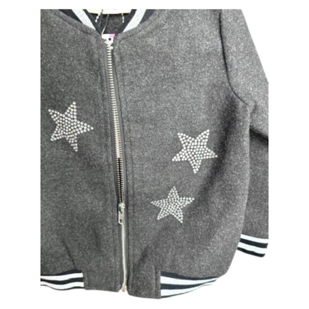 Star Rhinestone Kids Bomber Jacket - Picture 7 of 8